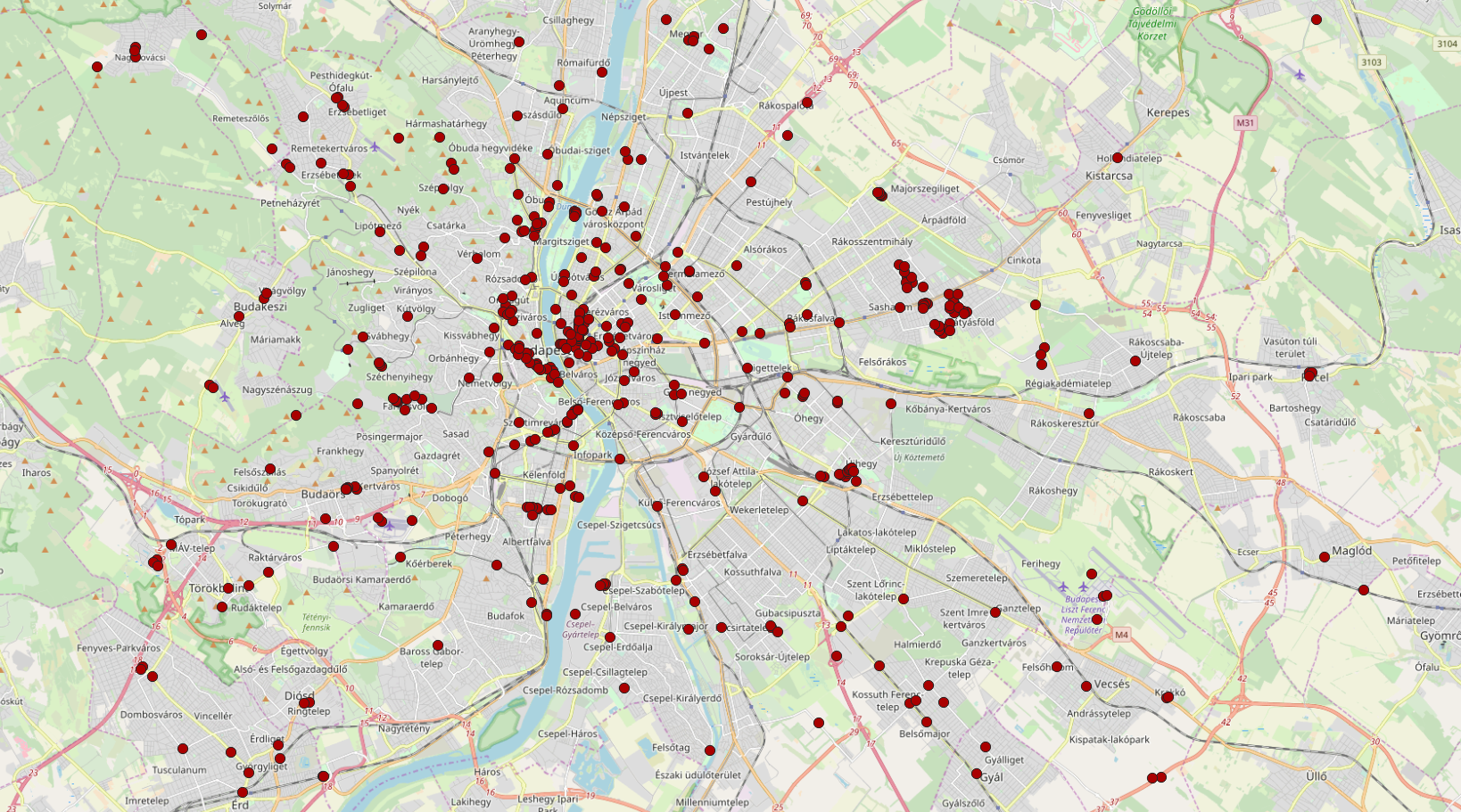 QGIS - Vektoros pontszerű réteg előállítása