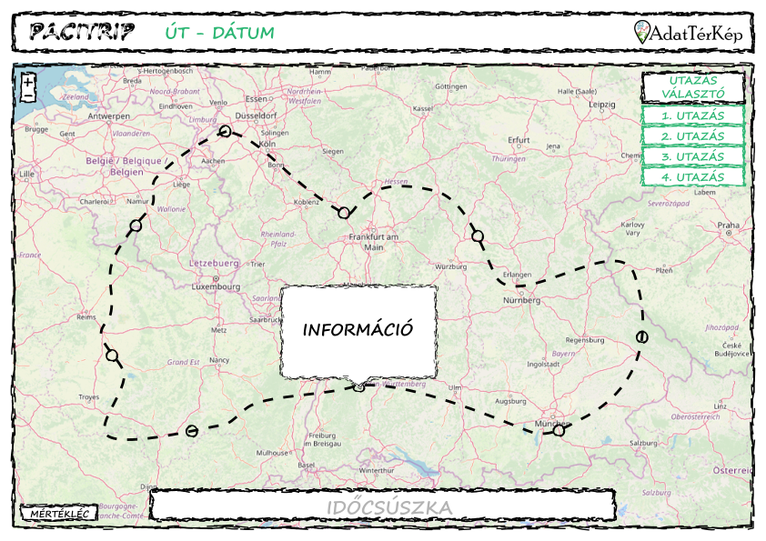 Webes térinformatika - PaciTrip 6. rész (Új funkció: útvonalválasztó legördülő menü)