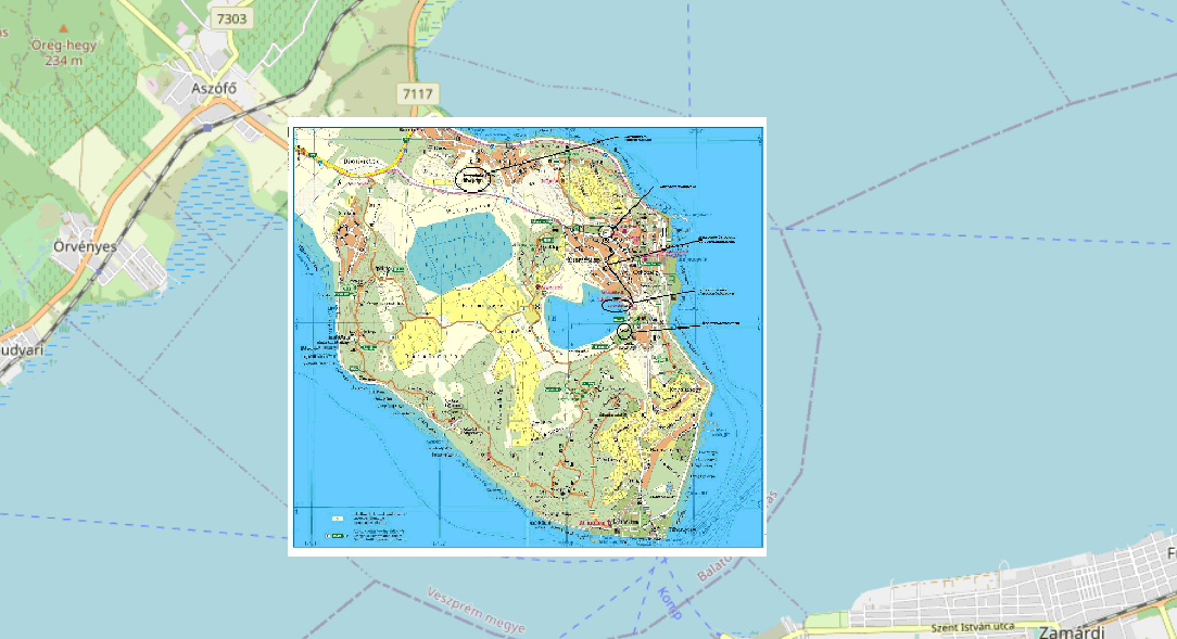 QGIS - Georeferálás eredménye