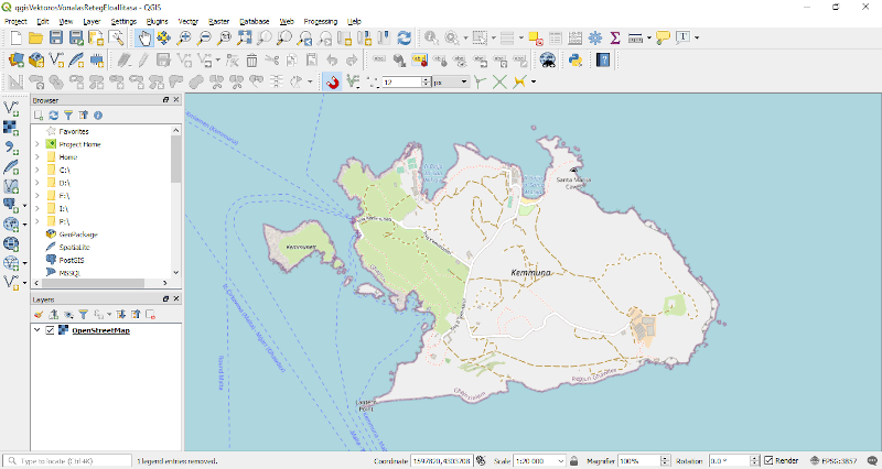 QGIS - Referenciatérkép hozzáadása