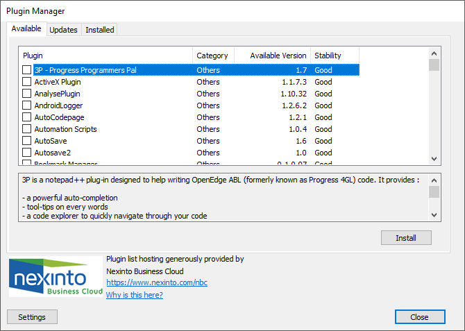 Notepad++ Plugin Manager